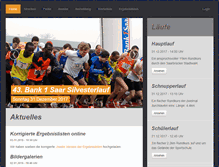 Tablet Screenshot of bank1saar-silvesterlauf.de